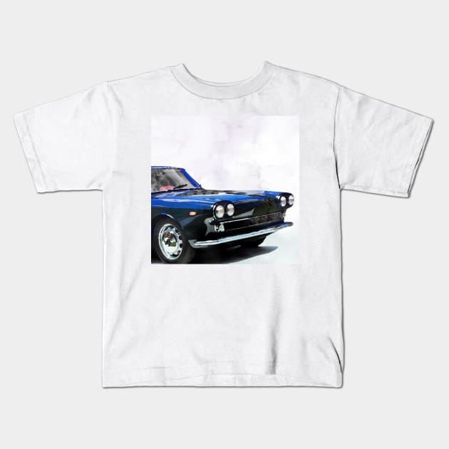 Vintage Alfa Romeo in watercolor Kids T-Shirt by thelazypigeon